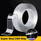 Nano Magic Tape Double Sided Traceless Washable Adhesive Invisible Gel 1m 3m 5m
