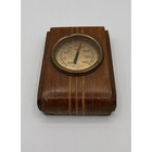 Weston West-therm Thermometer Vintage Brown Wood Art Deco Desktop Wall Dial