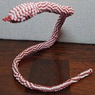 Ww1 Style Standing Turkish Pow Beaded Snake Figurine Ottoman Trench Art Display