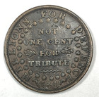 1841 Daniel Webster Credit Currency Hard Times Token  Very Fine 
