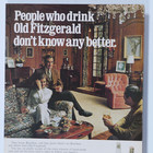 1968 Old Fitzgerald Kentucky Bourbon Prime Straight Vintage Original Print Ad