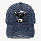 Gothic Raven Skull Hat Dark Humor F-caw-f Crow Halloween Baseball Cap Adjustable