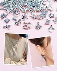 Wholesale Bulk Lots Jewelry Making Silver Charms Mixed Smooth Tibetan  100 Pcs