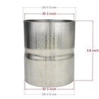 Universal Id 3  Exhaust Coupler Stainless Steel Exhaust Adapter Id 3  To Id 3 