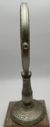 Vintage Style Vanity Mirror Silver pewter Tone Scroll Filigree Design Metal Look