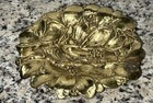 Vintage Metalcrafters Heavy Brass Mistletoe Leaf Dish Tray Waynesboro Virginia