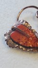 Vintage Signed Renoir Copper   Enamel Double Leaf Brooch 
