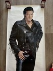 Vintage Elvis Presley Life Size Poster 74    X 26    Door Hanger Rare Leather 6 Foot