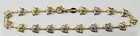 14k Gold Filled Butterfly Ankle Bracelet 9 75 Inches Long Multi-color Stones  30