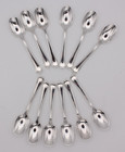 12 Italian 800 Silver Spoons By Zaramella Argenti Of Padua