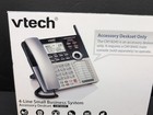Vtech Cm18245 4-line Accessory Deskset Extension Phone For Cm18445 System Silver