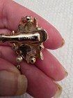 Vintage Pink Rhinestone Sweater Guard Clip