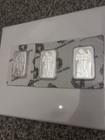 Scottsdale Mint Silver Bars 1 Oz 999 Fine  Sealed In Plastic  Pack Of 3