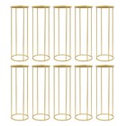 10pcs Gold Wedding Centerpieces For Wedding Tables Metal Flower Stand Decor Us