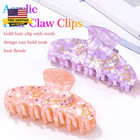 Acrylic Hair Clips Cute Claw Clip Medium Hair Claws For Thick Hair Accessories F