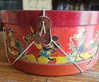1930 s Ohio Art Metal Disney Mickey Mouse Drum W  Horace Horsecollar