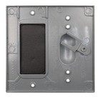 Red Dot S419e Weatherproof outdoor Outlet gfci   Switch Cover Plate  2-gang  Gra