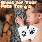 Baby Footprint Kit Hand Footprint Kit Dog Paw Print Kit Clean Touch Ink Pad Inkl