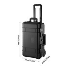 Hard Case With Padded Divider     Waterproof Equipment Case With Wheels For Camera