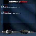 Cv Axle Shaft Assembly For Ford Fusion 2010 2011 2012
