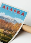 Alaska - Vintage Travel Poster No Frame  State Travel  Poster