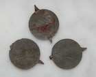 Set Of Three Early 1900s R  A  Patterson Tobacco Co  Grape Tin Tobacco Tags