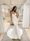Mermaid Wedding Dresses Sweetheart Satin White Ivory Sweep Train Bridal Gown