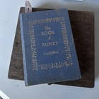 Viking Runes Hand Painted Stones In Keepsake Box With Vintage Rune Book