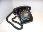 Vintage 1950 s Rotary Dial Desk Phone Telephone Black