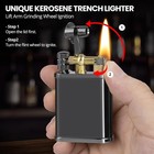 Vintage Trench Lighter  Permanent Match  Kerosene  Unique Gift