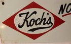 Old Vintage Koch s Metal Beer Sign - 14-1 2  X 5   - Breweriana