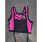 Tiger Friday Dance Black And Hot Pink Crop Top Size Child Small