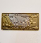 Vtg 1954 Wheaties Cereal Box License Plate-jan--wis America Dairyland-made Usa