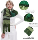 Oversized Chunky Blanket Scarf For Women Winter Warm Colorful Big Scarfs Plaid T