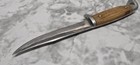 Vintage Queen Q Stainless Steel Knife Stag Horn Handle Fixed Blade 