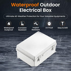 Waterproof Junction Box Ip67 Outdoor Plastic Electrical Project Enclosure Weathe