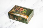 Lovely Asian Inspired Antique Hand Painred Large Humidor Box Chinoiserie