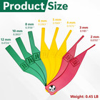 8 Pcs Brake Lining Thickness Gauges  Brake Pad Measuring Tool  Color Coded Brake
