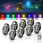 8pcs Wireless Led Strobe Rock Lights Remote Control  8 Colors Usb Rechargeable