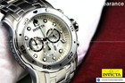 New Invicta Mens Pro Diver Scuba Vd53 Chronograph Stainless Silver Dial Watch