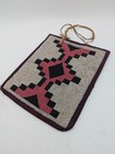 Antique Plains Native American Beaded Bag Geometric Pattern C1900 7 5x9 5