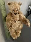 Vtg Ellen Kislingbury Jointed Heavy Mohair Teddy Bear Stands W tush Tag Nice 10   