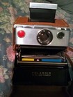  vintage Polaroid Sx-70 Land Camera Mint Condition With Original Leather Case 
