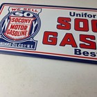 Vintage Socony Gasoline Sign - Mobil Gas Pump Advertising Porcelain Sign