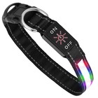Dog Led Collar Blinking Night Flashing 9 Color Light Up Glow Adjust Pets Safety