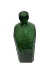 Antique L q c  Wishart   s Pine Tree Tar Cordial Bottle Phila Patent 1859 Green