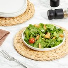 White Ceramic Dinner Plates Set Of 4 Serving Dinnerware Dishes  8 Inches 