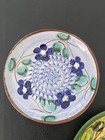 Lot Of 3 Vintage Rupi Artisan Ceramic Garlic Ginger Grater Floral Plates Spain