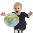 11in Pvc Inflatable Globe World Earth Ocean Map Balloon Educational Toys For Kid