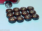 Hot Wheels Redline Red Line Hk Wheel Tire Lot Of 12 Small Bearing Style -new  